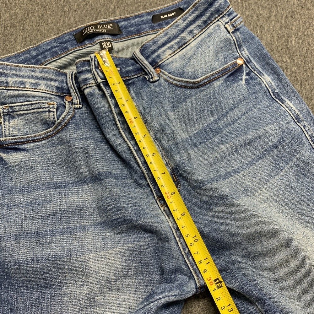 Judy Blue Women's High Waist Tummy Control Slim Fit Bootcut Jeans - Size 11/30 - Picture 12 of 14